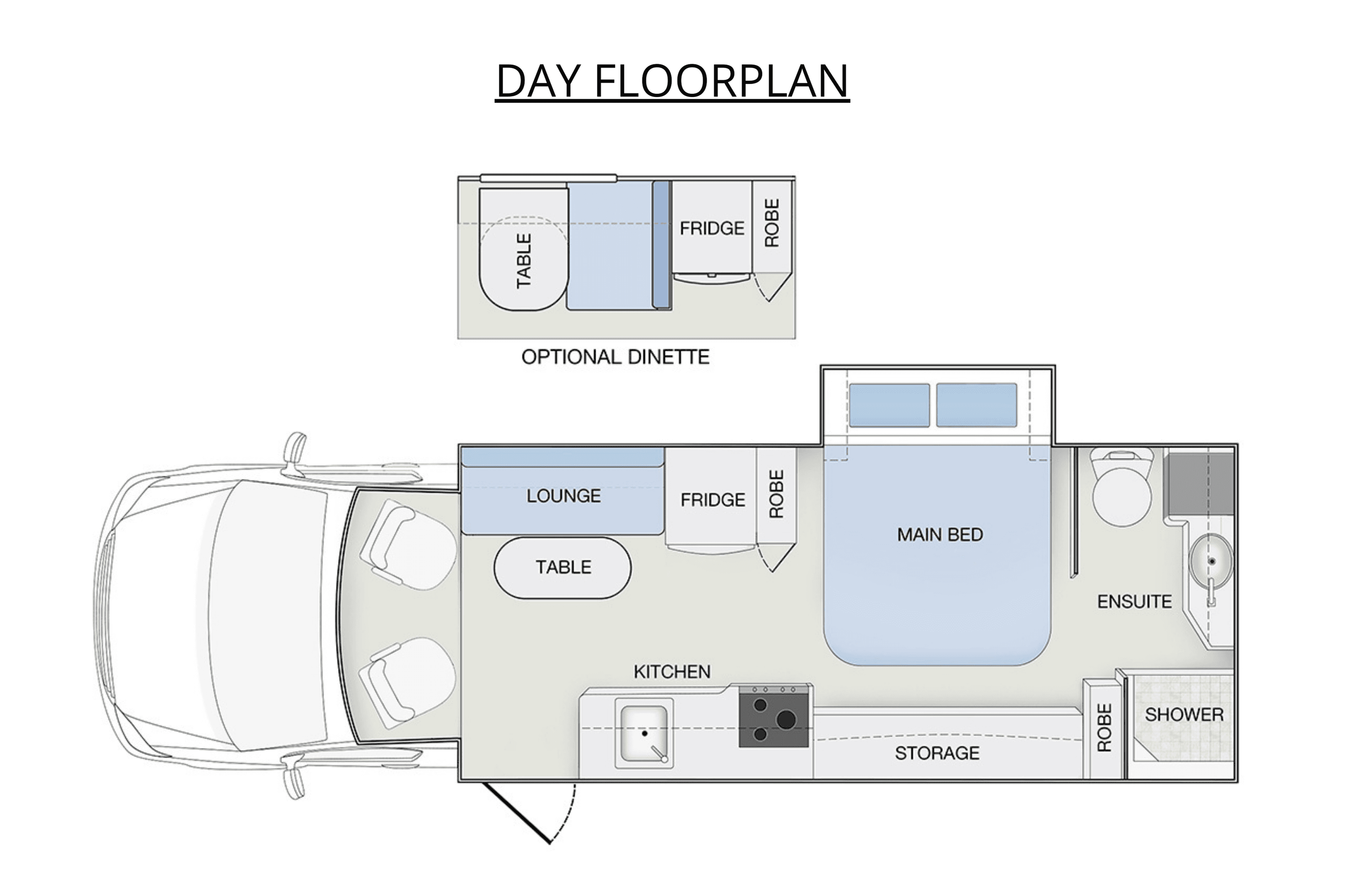 MY23 WINNEBAGO COOGEE floorplan