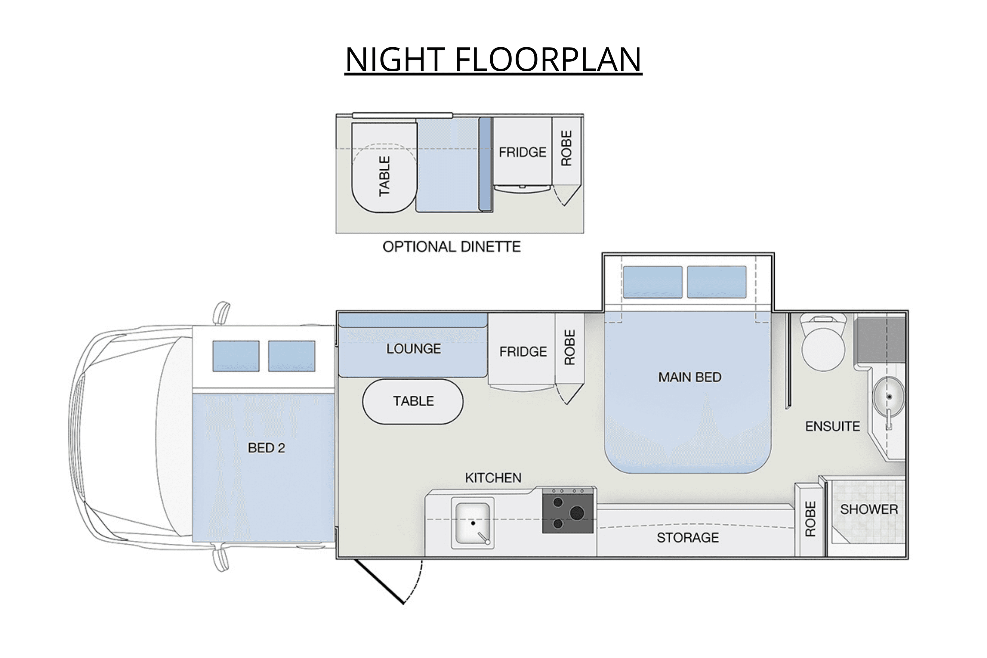 MY23 WINNEBAGO COOGEE floorplan